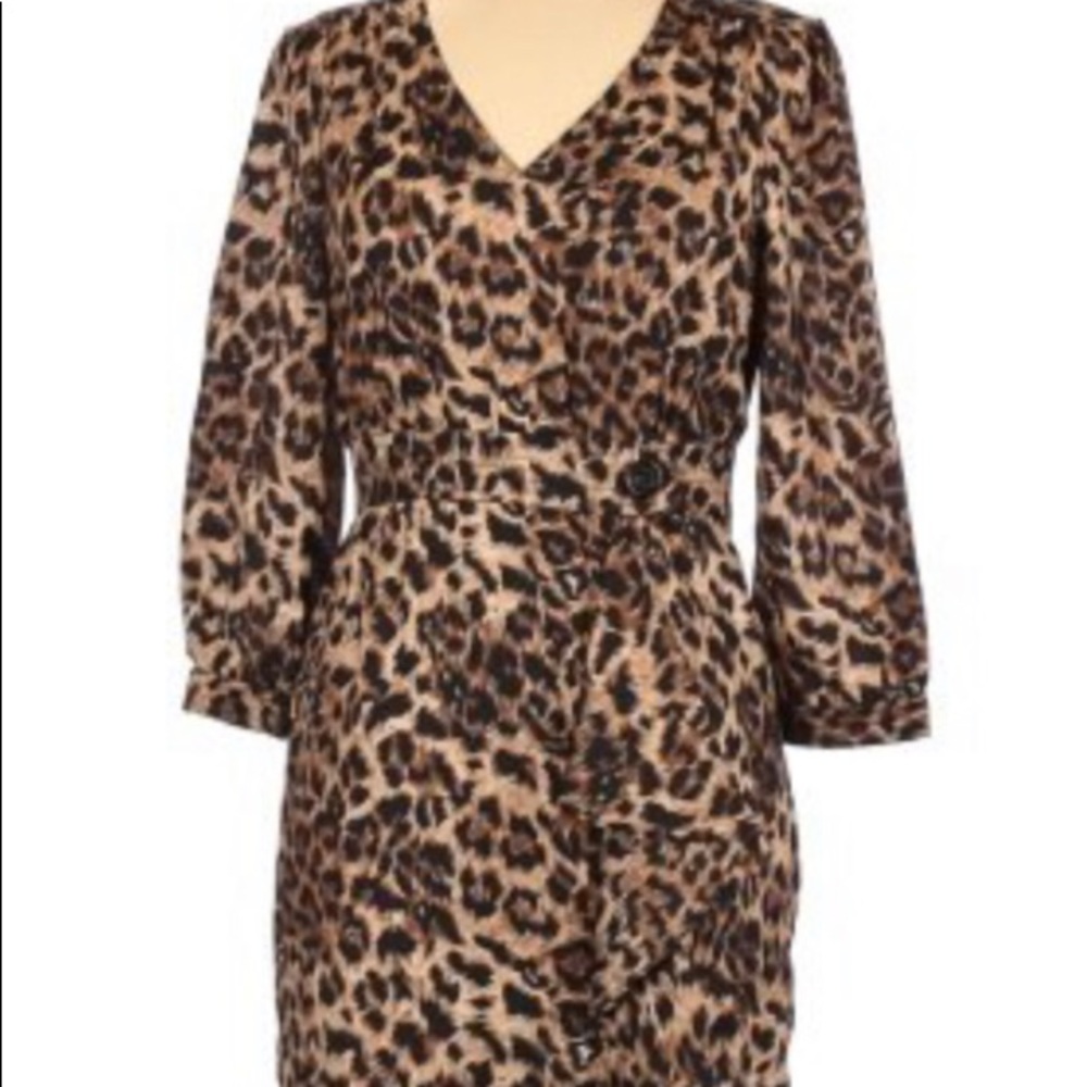 Grrr 🐆 cheetah print dress with detailed ruffle
